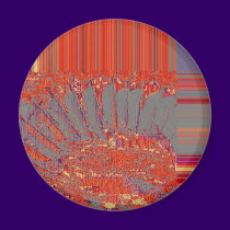 Feathers, digital abstraction magnets