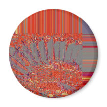 Feathers, digital abstraction magnets by RLMdesignes Feathers, digital abstraction magnets