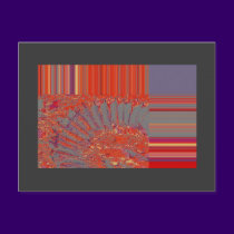 Feathers, digital abstraction postcards