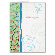 {Feathers & Floral} Thinking of You Card cards