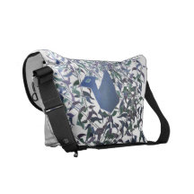 Feathers of eternal love messenger bag