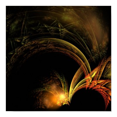 feathers of gold and fire print by shineout_com