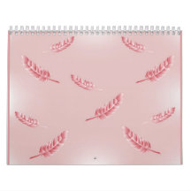 feathers wall calendar