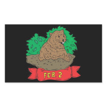 February 2nd rectangular stickers