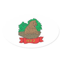February 2nd oval stickers