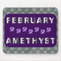February Amethyst Mouse Pad