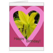 February birthday note card