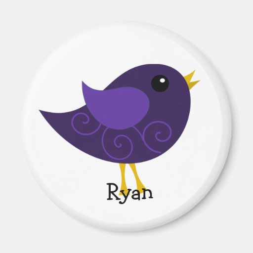 February Birthstone Bird Magnet
