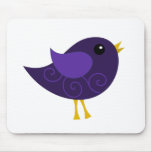 February Birthstone Bird Mouse Pads