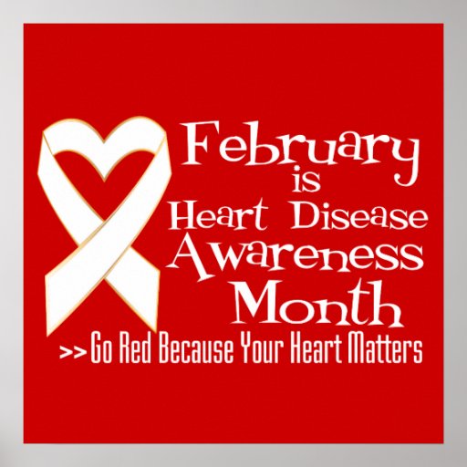 February Is Heart Disease Awareness Month Posters