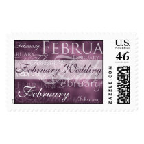 February Wedding Amethyst postage by TDSwhite February Wedding Amethyst postage