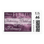 February Wedding Amethyst Stamps