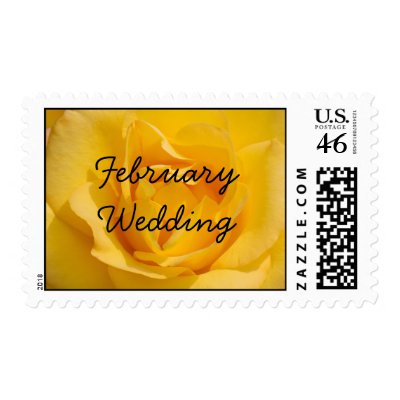 February Wedding Postage