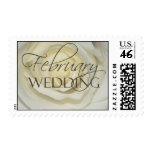 February wedding postage rose