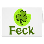 Feck Shamrock Greeting Card