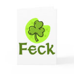 Feck Shamrock Greeting Cards