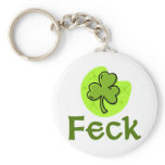 Feck Shamrock Key Chains