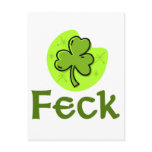 Feck Shamrock Postcard