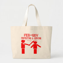 Fed-Gov Protecting & Serving Tote Bag