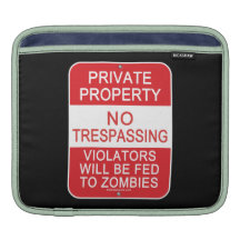 Fed To Zombies iPad Sleeves