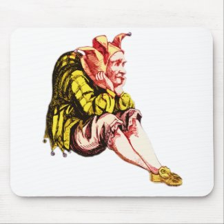 Fed-Up Court Jester mousepad