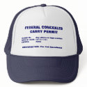 FEDERAL CONCEALED CARRY PERMIT, ISSUED TO: ... hats by targey FEDERAL CONCEALED CARRY PERMIT, ISSUED TO: ... hats