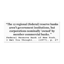 Federal Reserve Banks Aren't Government Gallery Wrapped Canvas