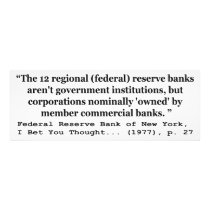 Federal Reserve Banks Aren't Government Art Photo