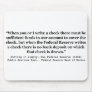 Federal Reserve Creates Money Putting It Simply Mouse Pads