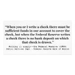 Federal Reserve Creates Money Putting It Simply photo cards