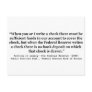 Federal Reserve Creates Money Putting It Simply Postcards