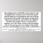 Federal Reserve Interest Rates by Alfred O Crozier Poster