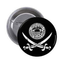 Federal Reserve Pirate Logo buttons