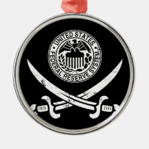 Federal Reserve Pirate Logo Ornament