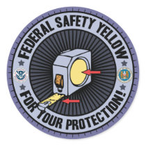 Federal Safety Yellow stickers