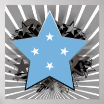 Federated States of Micronesia Star Poster