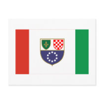 Federation of Bosnia & Herzegovina Flag Postcard