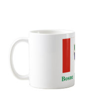 Federation of Bosnia & Herzegovina Flag with Name  Mugs