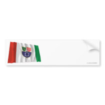 Federation of Bosnia & Herzegovina Waving Flag Bumper Sticker