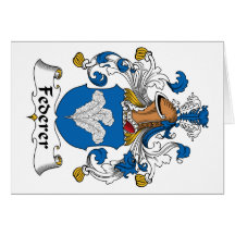 Federer Family Crest Greeting Cards