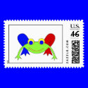 Federic the Frog postage