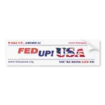 FedUpUSA Bumper Sticker bumper stickers