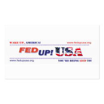FedUpUSA Business Cards business cards