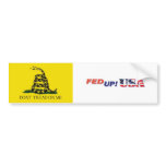 FedUpUSA - Don't Tread On Me bumper stickers