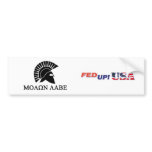 FedUpUSA Molon Labe Sticker bumper stickers