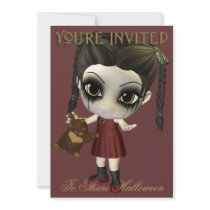 Feed Me Candy Halloween Party Invitation by HalloweenTees Feed Me Candy Halloween Party Invitation