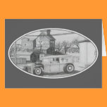 Feed Store Rat Rod Greeting Card cards