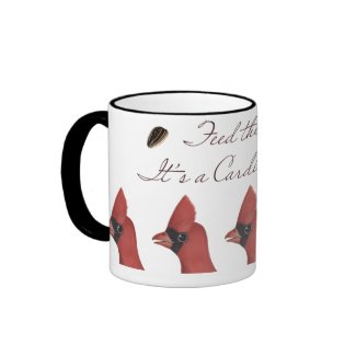Feed the Birds Cardinal Mug