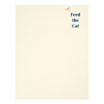Feed the Cat Reminders Custom Letterhead