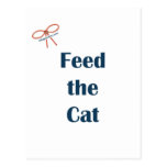 Feed the Cat Reminders Postcard